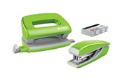 Skrivbordstillbehör - Leitz Häftapparat & Hålslag Set Mini  WOW (EU) Grön - 55612054