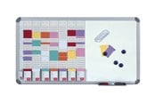 Konferens & Presentation - Nobo combo board: whiteboard card planner - 24 slots x 8 columns - 2951400