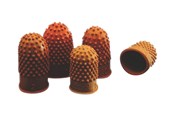 Skrivbordstillbehör - Rexel Size 3 - thimblette - rubber - dark orange (pack of 10) - 23520307