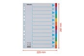 Arkivering & Förvaring - Esselte - divider - 12 parts - for A4 - tabbed - 100194
