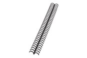 Skrivartillbehör-bläck-toner - GBC ClickBind inbindningsspiral, frostad, klar, 12mm (50) Svart - 388064E