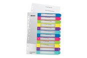 Arkivering & Förvaring - Leitz WOW - divider - for A4 Maxi - tabbed - multicolour - 12440000
