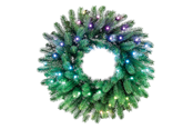Smarta Hem - Twinkly Pre-lit Wreath – 50 RGB LED Regal 24" Green Wire Plug Type C - GD20P4425P00