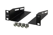 Nätverks tillbehör - Deltaco L-support Rails 10" Cabinet 1U 136mm deep (2-Pack) Black - 10-33L