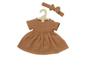 Dockor & Tillbehör - Heless Doll dress Brown with Ruffles 35-45 cm - 2425