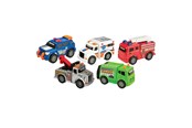 Leksaksbil - Road Rippers Mini 5pk City Service 10cm - 20381