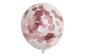 Leksaker - Globos Confetti Balloons Paper Confetti Metallix Rose Gold 6pcs. - 1128005