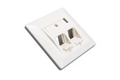 Övriga kablar - Triax Wall outlet Keystone CAT6 Angle - 157078