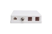 Övriga kablar - Triax Outlet box Keystone CAT6 UTP CAT6 UTP 4 ports - 157081