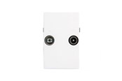 Antennkabel - Triax Wall Outlet FM/TV TD 263E White - 302581