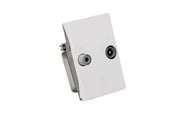 Antennkabel - Triax Wall Outlet 2-way TD 241E White - 302587