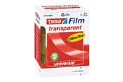 Tejp & lim - tesa film office tape - 25 mm x 66 m - transparent (pack of 6) - 57379-00002-01