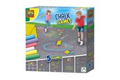 Kreativa spel - SES Creative Sidewalk Chalk Games 5in1 - 02207