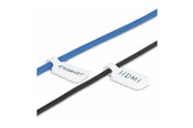 Nätverks tillbehör - StarTech.com 3.5in (9cm) Cable Labels 100 Pack White Cable/Cord Tags (CABLE-TAG-HLWH) - cable identification labels - hook-to-hook fastener write-on - CABLE-TAG-HLWH