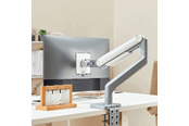 Monitorfäste - Alterzone Arm Momentum Kraftig Enkel Monitorarm, Silver - ALZARMMTUM-G