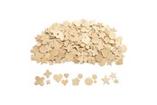 Konst- och hantverksmaterial - Colorations - Wooden Shapes in 5 Designs 350pcs. - WSHAPE