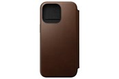 Mobile - Covers & Cases - Nomad Modern Leather Folio - iPhone 15 Pro Max | Brown | Leather - NM01633785