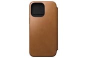 Mobile - Covers & Cases - Nomad Modern Leather Folio - iPhone 15 Pro Max | English Tan |  Leather - NM01634485