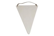 Konst- och hantverksmaterial - Playwood Wooden Flag Triangle with Hanger 19.5x15cm - sl128