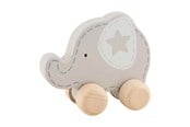 Babyleksaker - Goki Wooden Push Figure Elephant - 55892