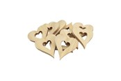 Konst- och hantverksmaterial - Colorations - Wooden Heart Decorations Large 20pcs. - 31WD14