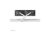 Monitorfäste - Neomounts NEXT Slim DS70-250WH2 mounting kit - full-motion - for 2 monitors - white - DS70-250WH2