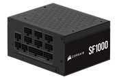 Strömförsörjning - Corsair SF Series SF1000 (2024) Strömförsörjning - 1000 Watt - 92 mm - ATX 3.1 - 80 Plus Platinum certificate - CP-9020257-EU