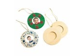 Konst- och hantverksmaterial - Colorations - Decorate your own Wooden Photo Frame Ornament Set of 12 - CHPHOTO