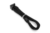 Strömkabel (intern) - DUTZO Sleeved PCI-E 12V-2x6 förlängningskabel - lock pin up - Svart - DSC-PE12V2X6-PU-30-BLK