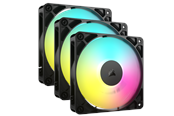 Chassi fläkt - Corsair RS120 ARGB 3-pack - Chassi fläkt - 120mm - Svart med RGB LED - 36 dBA - CO-9050181-WW