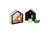 Rollek - Small Foot - Wooden Rabbit Hutch with Rabbit Plush 15 pcs. - 12399