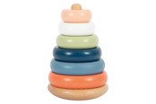 Babyleksaker - Small Foot - Wooden Stacking Tower Arctic 7 pcs. - 12444