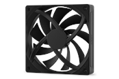 Chassi fläkt - NZXT F120Q V2 Quiet Airflow - Chassi fläkt - 120mm - Svart - 25 dBA - RF-Q12SF-B2