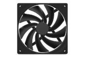 Chassi fläkt - NZXT F140Q V2 Quiet Airflow - Chassi fläkt - 140mm - Svart - 25 dBA - RF-Q14SF-B2