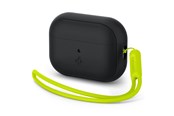 Andra mobiltillbehör - Spigen Case Silicone Fit Black + Strap Phantom Green - AirPods Pro (2nd Gen) - ACS05810