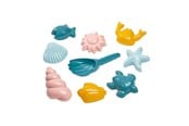 Utomhuslek - Ecoiffier Shell Sand Molds with Shovel 9 pcs. - 304