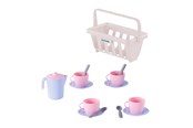 Rollek - Cavallino Toys Cavallino Crockery in Basket Pink 15 pieces. - 8327SF01