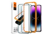 Mobiltelefontillbehör-Skyddsfilm - Spigen tR Align Master 2 Pack - FC black - iPhone 14 Pro Max - AGL05204