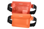 Andra mobiltillbehör - Spigen Aqua Shield WaterProof Waist Bag A620 2 Pack - sunset orange - AMP06021