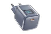 Mobile - Adapters & Chargers - Acefast Wall charger  A53 Sparkling series PD 30W GaN (grey) - 6974316282396