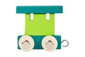 Träleksaker - Small Foot - Wooden Letter Train Wagon Green - 10346