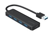USB Hub - Gembird UHB-U3P4P-02 - hub - 4 ports USB Hub - USB 3.2 - 4 porte - Svart - UHB-U3P4P-02
