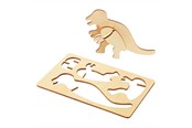Konst- och hantverksmaterial - Colorations - Create and Decorate your Wooden 3D Puzzle Dinosaur Set of 4 - DINPUZ
