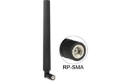 Nätverks tillbehör - DeLOCK WLAN 802.11 ac/a/h/b/g/n Antenna RP-SMA plug 5 - 7 dBi omnidirectional with tilt joint black - 88899