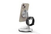 Mobile - Adapters & Chargers - Mobile Origin Qi2 PowerStand  3in1 with GAN adapter 35W - white/silver - PWSTQ2-31-WHT