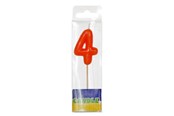Leksaker - Folat BV Luxury Birthday Candle - 4 years - 07774