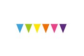 Leksaker - Folat BV Colored Flag Line 10mtr. - 07267