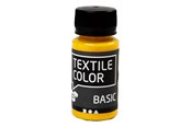 Kreativa spel - Creativ Company Textile Color Semi-opaque Textile Paint - Primary Yellow 50ml - 34203