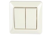 Tillbehör (Fästen, uttag etc.) - Nordic Quality ELKO 2 x 1 pol Installation switch 16A / 250V IP2 - 222448