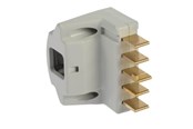 Kablar och ledningar - Nordic Quality Connector 3P+N+J Angled (D) Light Gray - 303968